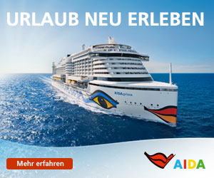 Schiffsreisen Werbeanzeige AIDA