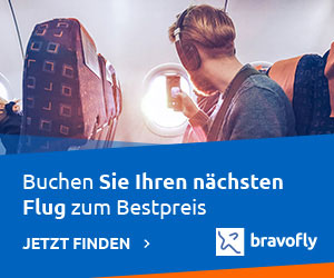 Flugreisen Werbeanzeige BravoFly